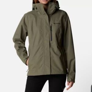 Columbia Women's Olive Green Hikebound Rain Jacket